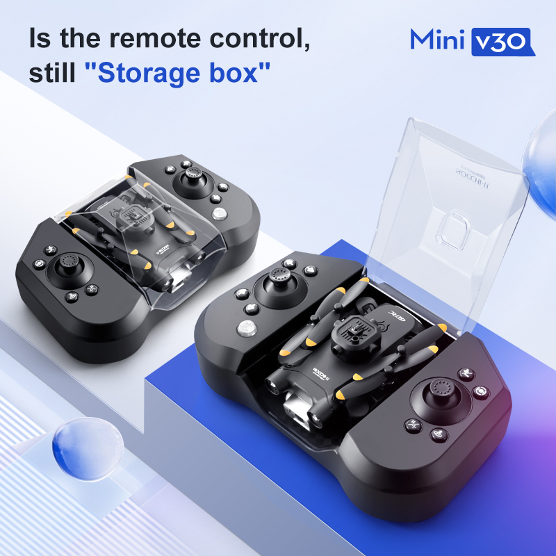 Drone FPV Mini V30 WiFi, Quadc - Drone Controller Screen ulasan dan harga