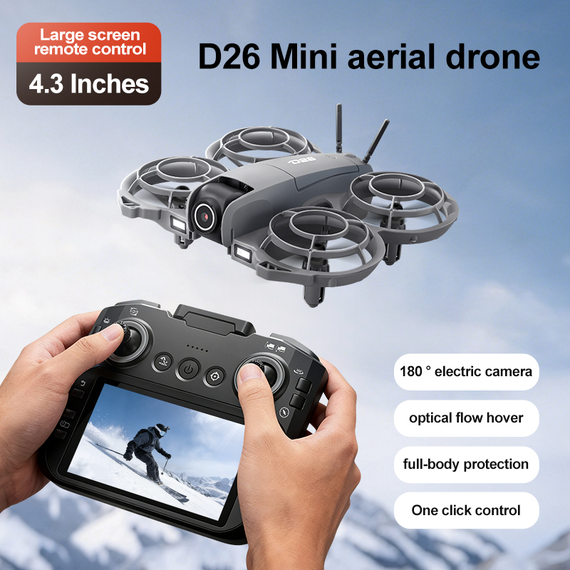 Drone D26 4K Aerial HD 180 °   - Drone Controller Screen ulasan dan harga