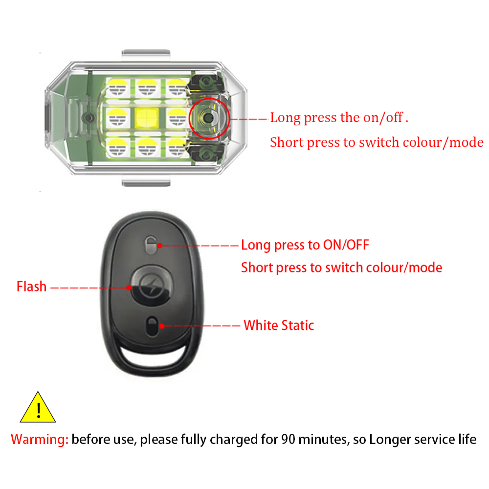 1/2/4 Buah Lampu Strobo Drone  - Drone Strobe Light ulasan dan harga